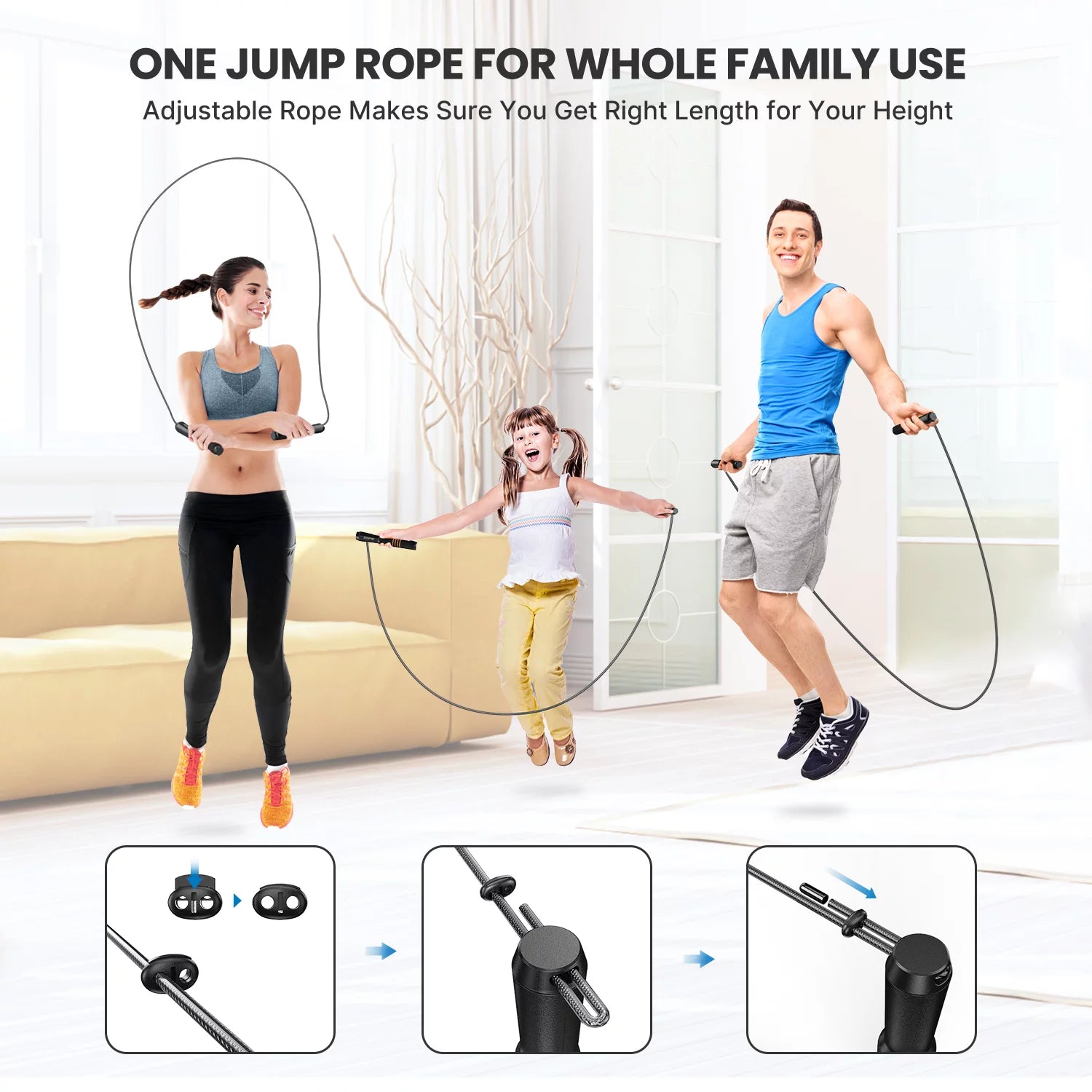 Smart Jump Rope, Fitness Skipping Rope with APP Data Analysis and HD LCD Display