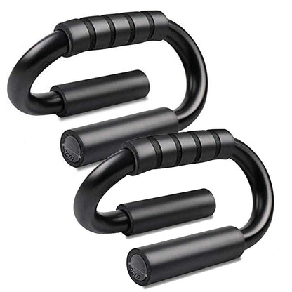 Push up Bar S Shapes Non-Slip Fitness Stand Exercise Grips Strength Workout Equipment Home Gym